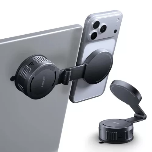 Spigen MFT35-1 MagSafe mágneses autós telefontartó műszerfalra és szélvédőre fekete