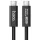 Hoco US15 USB-C–USB-C kábel 1 m, fekete