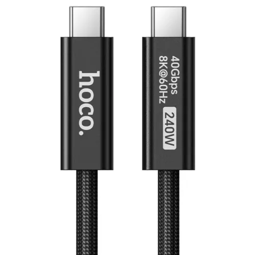 Hoco US15 USB-C–USB-C kábel 1 m, fekete