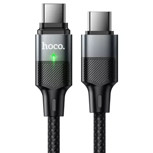 Hoco U159 mágneses USB-C–USB-C kábel QC3.0 PD, 5 A, 240 W, 1,2 m, fekete