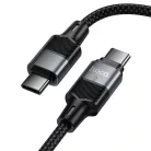Hoco U159 mágneses USB-C–USB-C kábel QC3.0 PD, 5 A, 240 W, 1,2 m, fekete