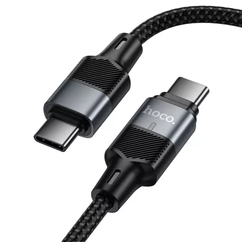 Hoco U159 mágneses USB-C–USB-C kábel QC3.0 PD, 5 A, 240 W, 1,2 m, fekete