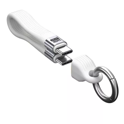 Mobile Origin CB17 USB-C kulcstartó kábel 240 W 40 Gbps 8K fehér