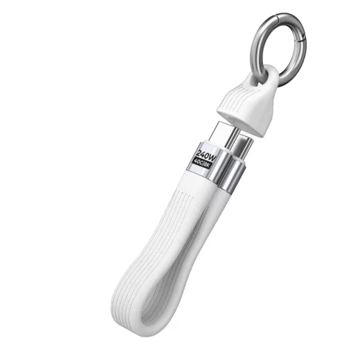 Mobile Origin CB17 USB-C kulcstartó kábel 240 W 40 Gbps 8K fehér