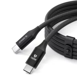   Orico CDX 100W 5A Power Delivery USB-C - USB-C kábel 1m - fekete