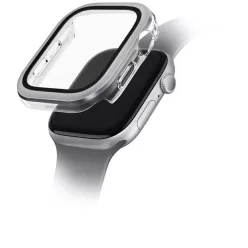 Uniq Voute edzett üveg tok Apple Watch 10 42 mm - Ezüst