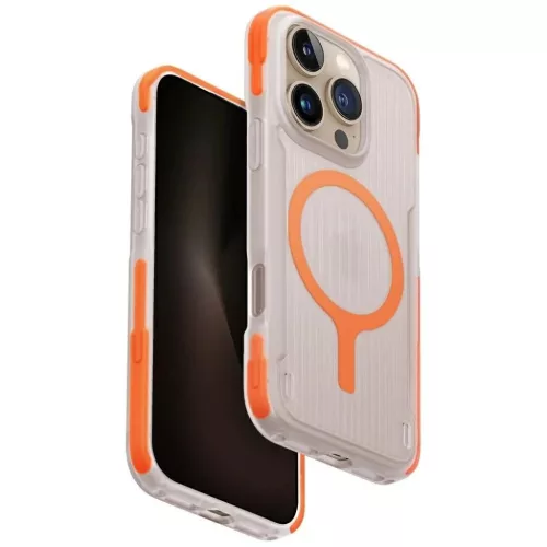 Uniq Combat Active Magclick Töltőtok iPhone 16 Pro - Narancssárga tok