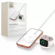 Tech-Protect A55 2 az 1-ben MagSafe Qi2.2 vezeték nélküli töltő 25 W, fehér