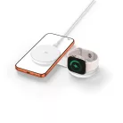 Tech-Protect A55 2 az 1-ben MagSafe Qi2.2 vezeték nélküli töltő 25 W, fehér