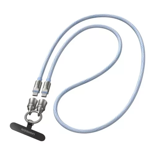 UGREEN L508 USB-C–USB-C nyakpántkábel 1,2 m 60 W, kék