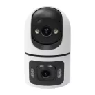 MOES WCM-Q09 beltéri intelligens IP-kamera Wi-Fi 6 8 MP kettős lencsével