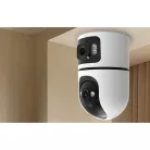 MOES WCM-Q09 beltéri intelligens IP-kamera Wi-Fi 6 8 MP kettős lencsével