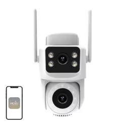 MOES WCM-Q29 Wi-Fi 8 MP-es kettős objektíves IP-kamera