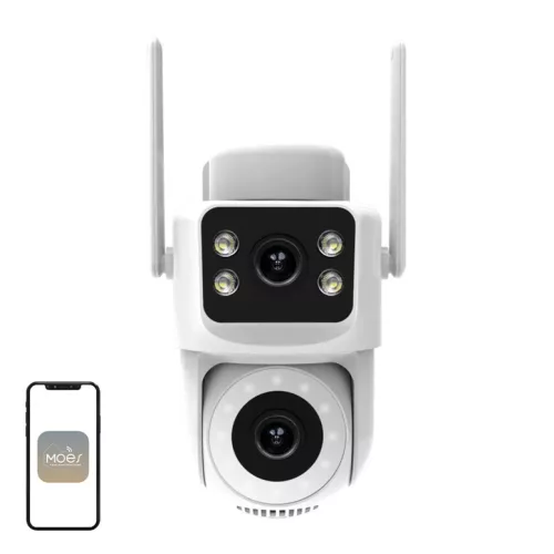 MOES WCM-Q29 Wi-Fi 8 MP-es kettős objektíves IP-kamera