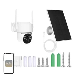 MOES WCM-J10-S kültéri Wi-Fi IP-kamera 4 MP napelemmel