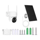 MOES WCM-J10-S kültéri Wi-Fi IP-kamera 4 MP napelemmel