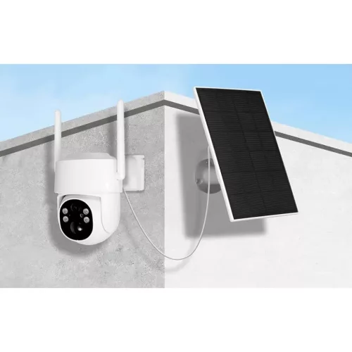 MOES WCM-J10-S kültéri Wi-Fi IP-kamera 4 MP napelemmel