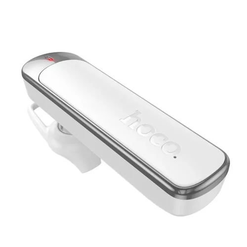 Vezeték nélküli egyfüles fejhallgató (környezeti zajszűrés, Bluetooth 6.0, 130 mAh) Hoco E201 fehér