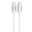 Forever Vibe USB-C - USB-C kábel 1 m 60 W ezüst