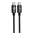 Forever Vibe USB-C–USB-C kábel, 1 m, 60 W, sötétszürke