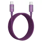 Forever Vibe USB-C–USB-C kábel 1 m 60 W sötét cseresznye