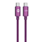 Forever Vibe USB-C–USB-C kábel 1 m 60 W sötét cseresznye
