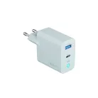 Forever Vibe-TC45AC gallium-nitrid gyorstöltő 1 db USB-C 1 db USB 45 W ezüst