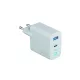 Forever Vibe-TC45AC gallium-nitrid gyorstöltő 1 db USB-C 1 db USB 45 W ezüst