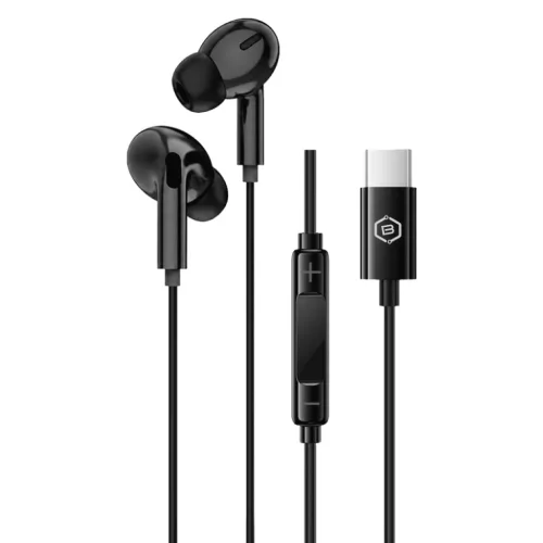 Blavec BHS-01 USB-C DAC vezetékes fülhallgató mikrofonnal, fekete