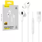 Blavec BHS-01 USB-C vezetékes fülhallgató DAC-kal és mikrofonnal, fehér