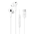 Blavec BHS-01 USB-C vezetékes fülhallgató DAC-kal és mikrofonnal, fehér