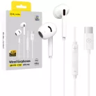 Blavec BHS-02 USB-C vezetékes fülhallgató DAC-kal és mikrofonnal, fehér