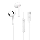 Blavec BHS-02 USB-C vezetékes fülhallgató DAC-kal és mikrofonnal, fehér