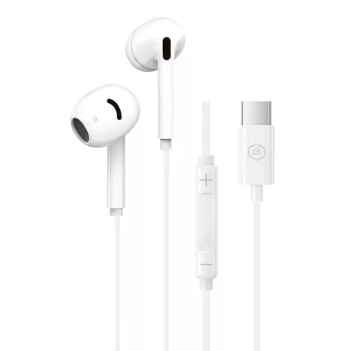 Blavec BHS-02 USB-C vezetékes fülhallgató DAC-kal és mikrofonnal, fehér