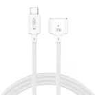 Tech-Protect MMC01 Ultraboost mágneses USB-C–MagSafe 3 MacBook töltőkábel 140 W 300 cm fehér