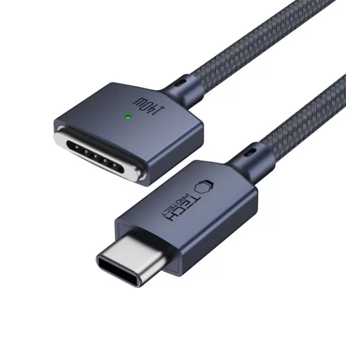 Tech-Protect MMC01 Ultraboost USB-C–MagSafe 3 mágneses töltőkábel 140W 300 cm éjkék