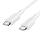 Borofone BX127 Regalo USB-C–USB-C kábel, 1 m, fehér