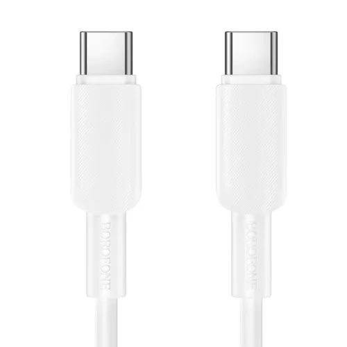 Borofone BX127 Regalo USB-C–USB-C kábel, 1 m, fehér