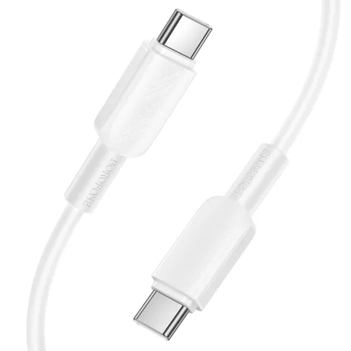 Borofone BX127 Regalo USB-C–USB-C kábel, 1 m, fehér