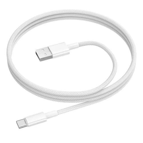 Borofone BX117 Source USB–USB-C töltőkábel, 1 m, fehér
