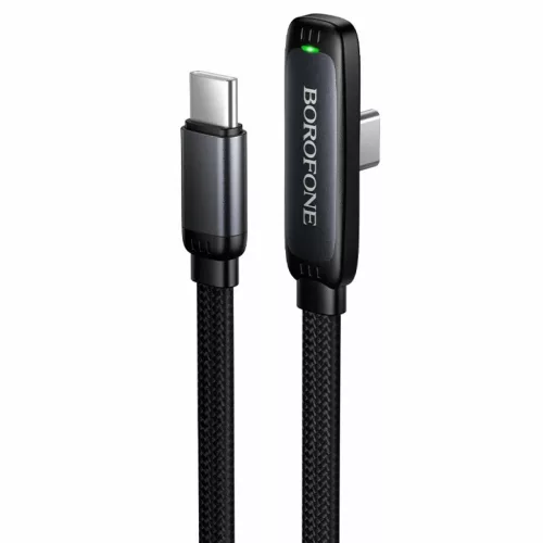 Borofone BX126 Skillful USB-C–USB-C PD gyorstöltő kábel 60 W 1 m fekete