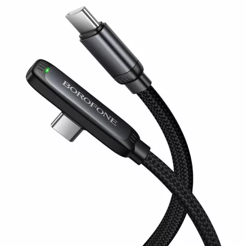 Borofone BX126 Skillful USB-C–USB-C PD gyorstöltő kábel 60 W 1 m fekete