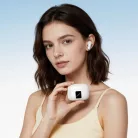 Borofone FQ13 Astute TWS Bluetooth fülhallgató ANC+ENC, fehér