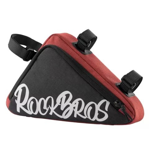 Rockbros G002 Flash Journey 1,4 l-es piros háromszög kerékpár váztáska