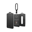 Tesla kulcskártyához fehér / fekete Spigen 2 db-os kártyatartó tok karabinerekkel és védőfóliákkal (ACP11405)