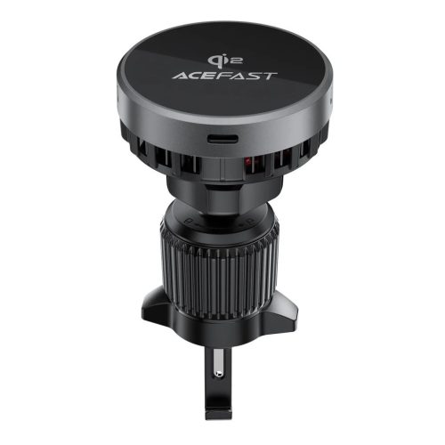 Acefast D40 Autós Tartó Qi2 15W Mágneses Töltővel Szellőzőbe - Fekete