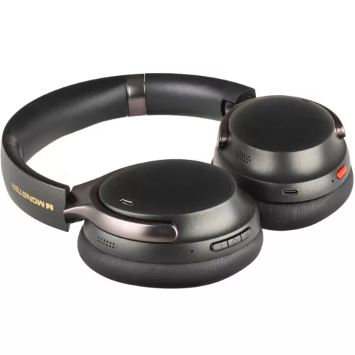 Monster QuiteFit V3 vezeték nélküli Bluetooth fejhallgató zajszűréssel, fekete