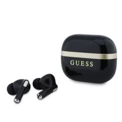   Guess Gold Line Glossy Finish TWS vezeték nélküli fülhallgató, fekete