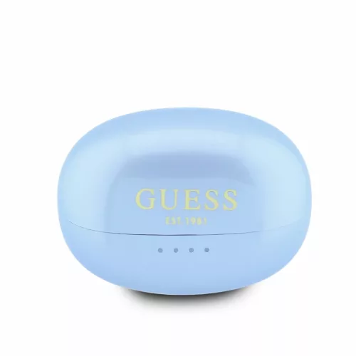 Guess Metallic Finish Classic Logo OWS vezeték nélküli fülhallgató, világoskék