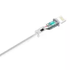 Dudao USB/ Lightning adat és töltőkábel 2.1A 1m fehér